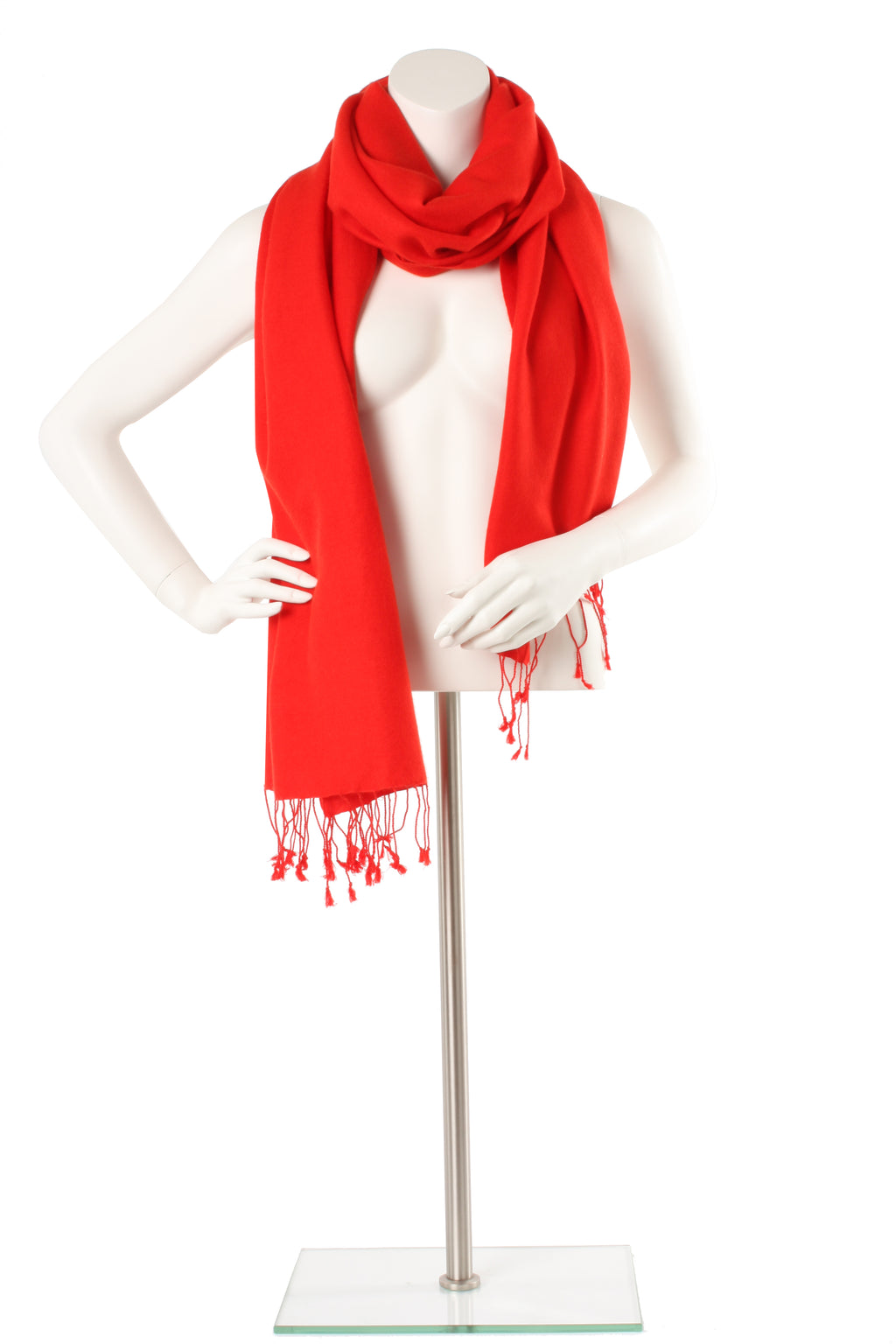 Scarlet Cashmere and Silk Oversized Scarf