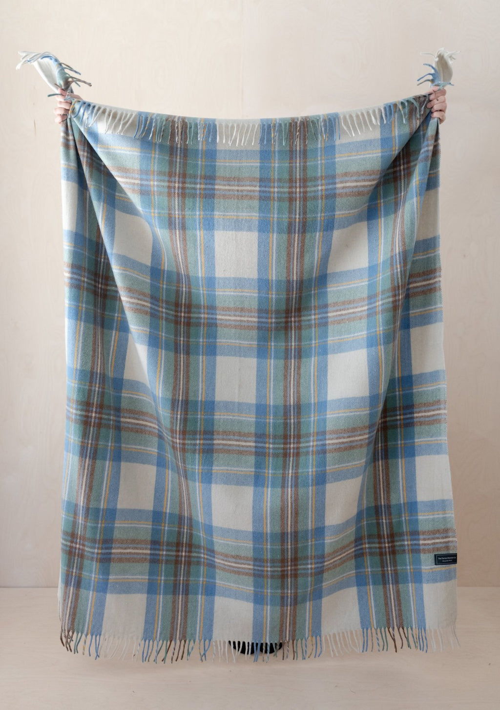 Stewart Muted Blue Tartan Picnic Blanket