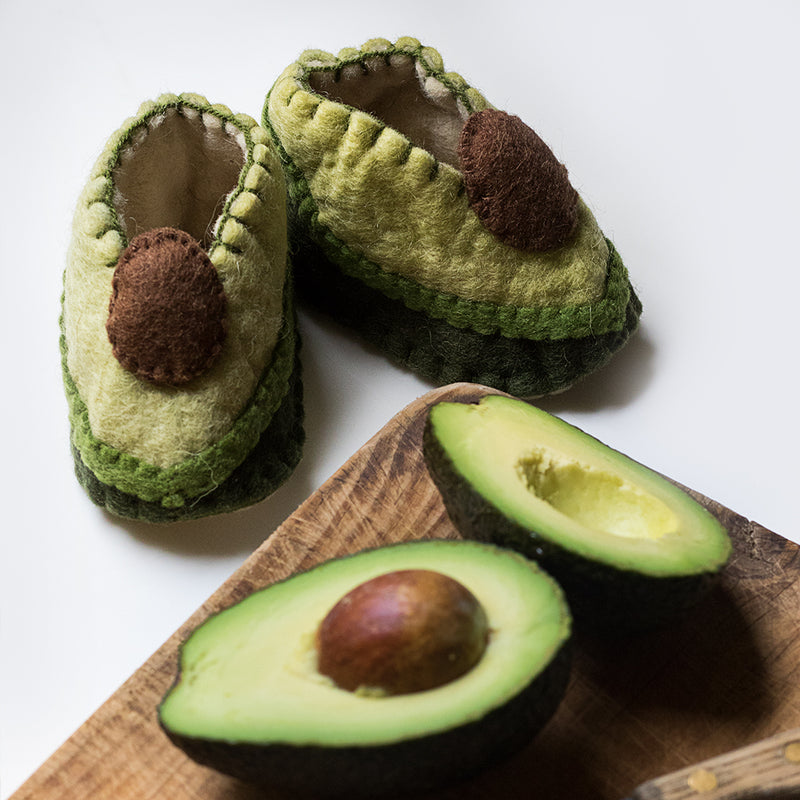 Avocado Baby Booties