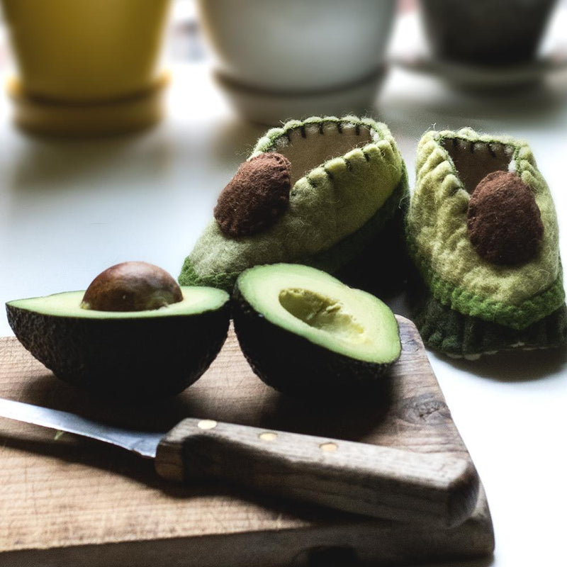 Avocado Baby Booties