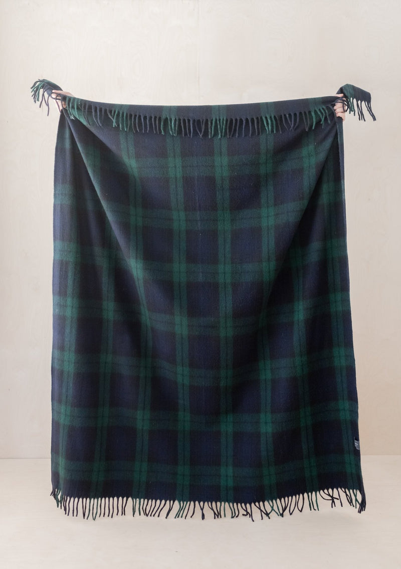 Black Watch Tartan Recycled Wool Blanket