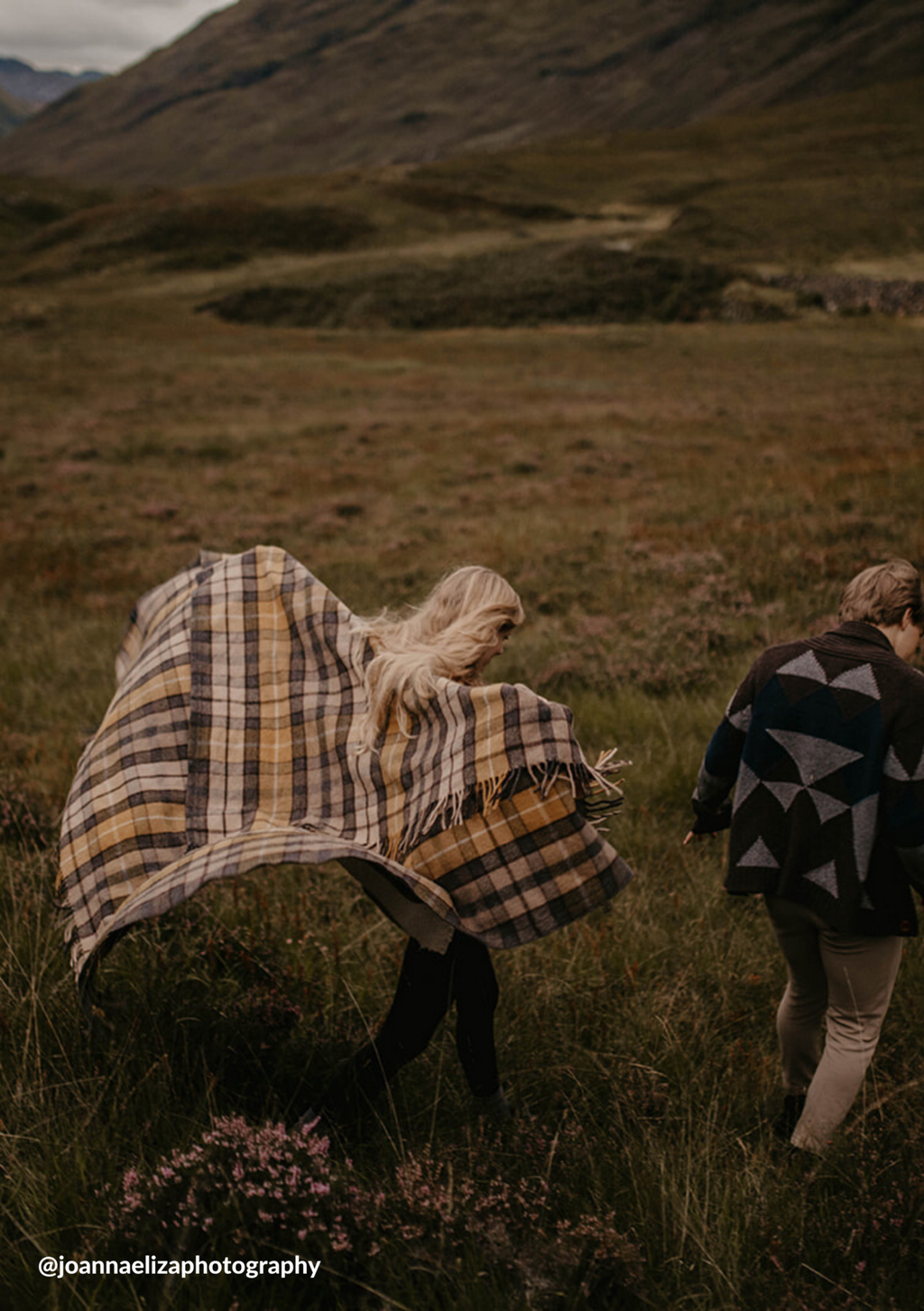 Buchanan Natural Tartan Recycled Wool Blanket