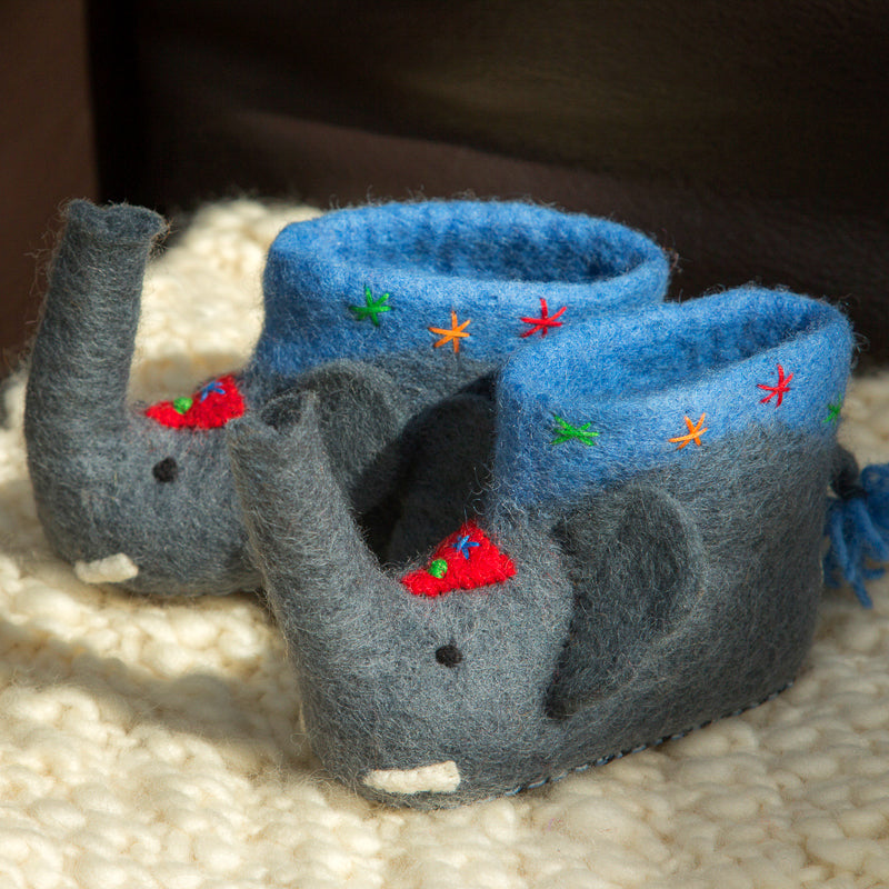 Children's Elephant Slippers