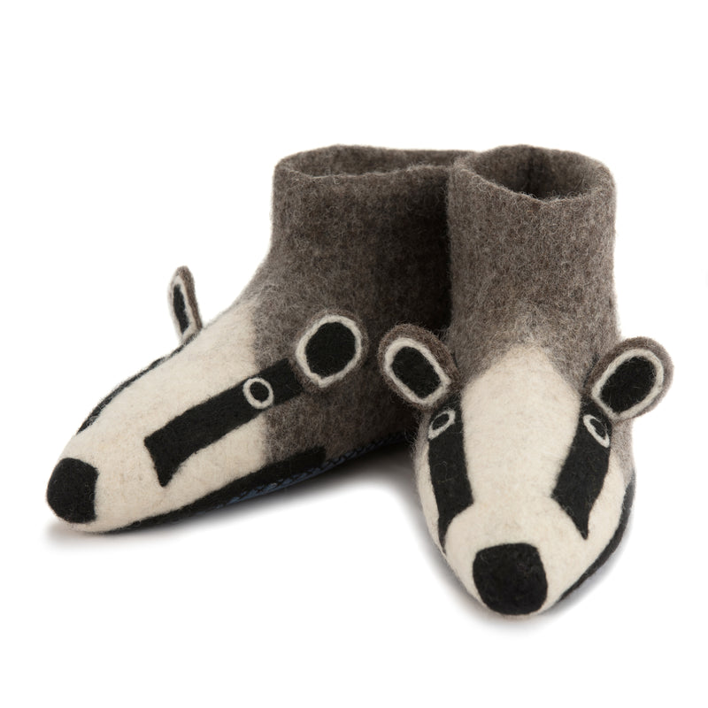 Adult's Badger Slippers