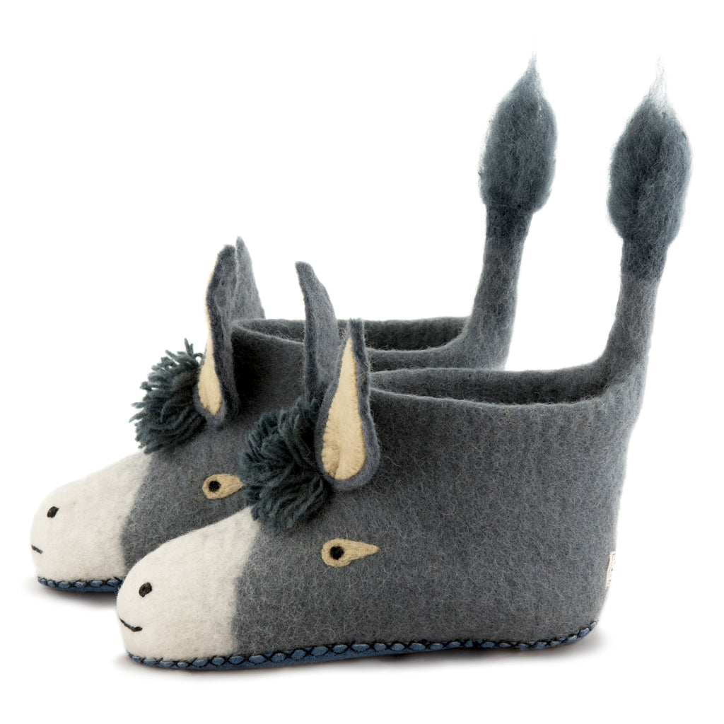 Adult's Donkey Slippers