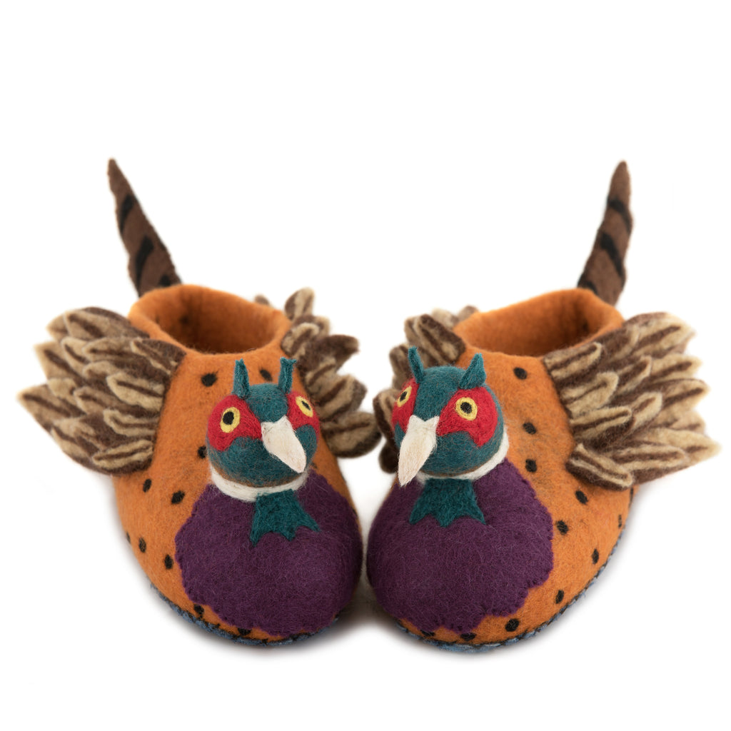 Adult's Pheasant Slippers