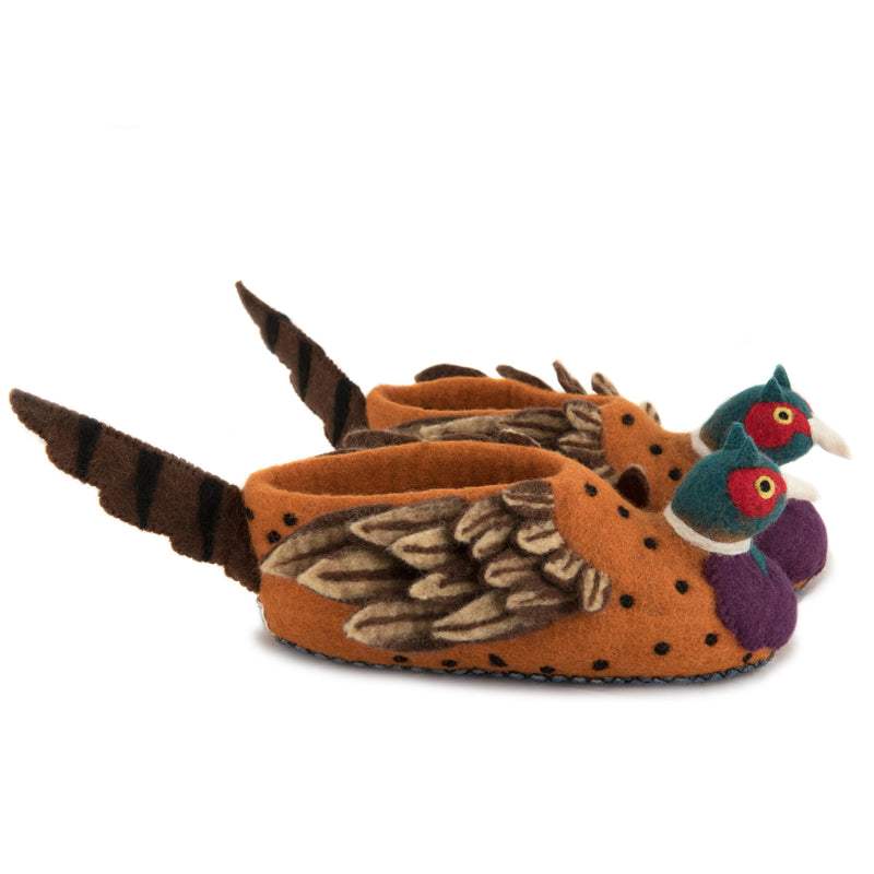 Adult's Pheasant Slippers