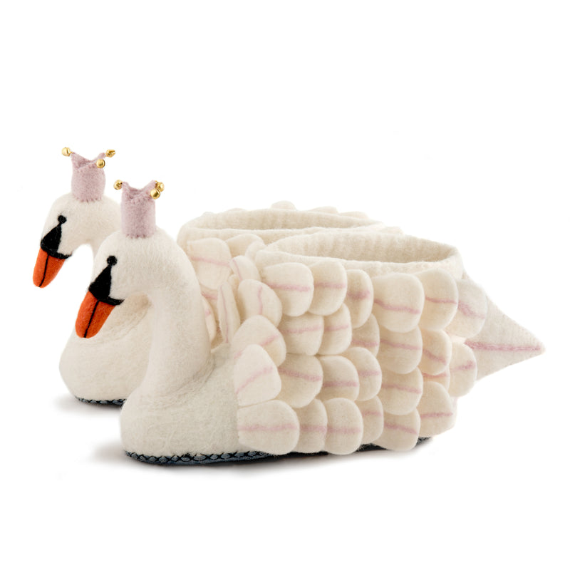 Adult's Swan Slippers