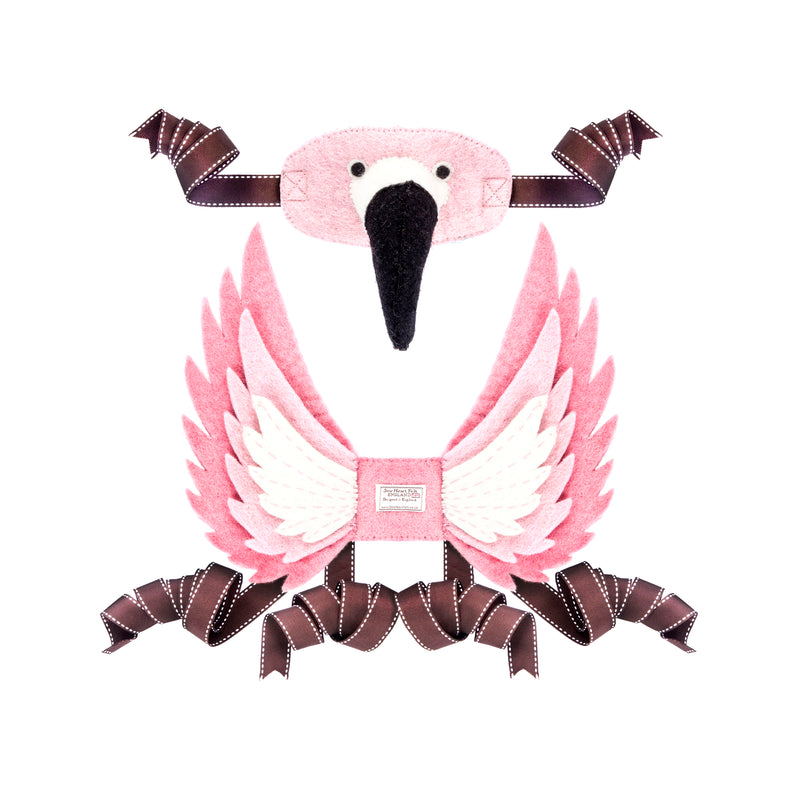 Flamingo Headdress and Wings