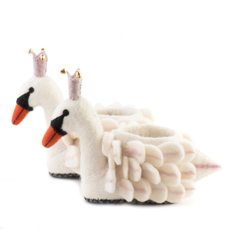 Children's Swan Slippers