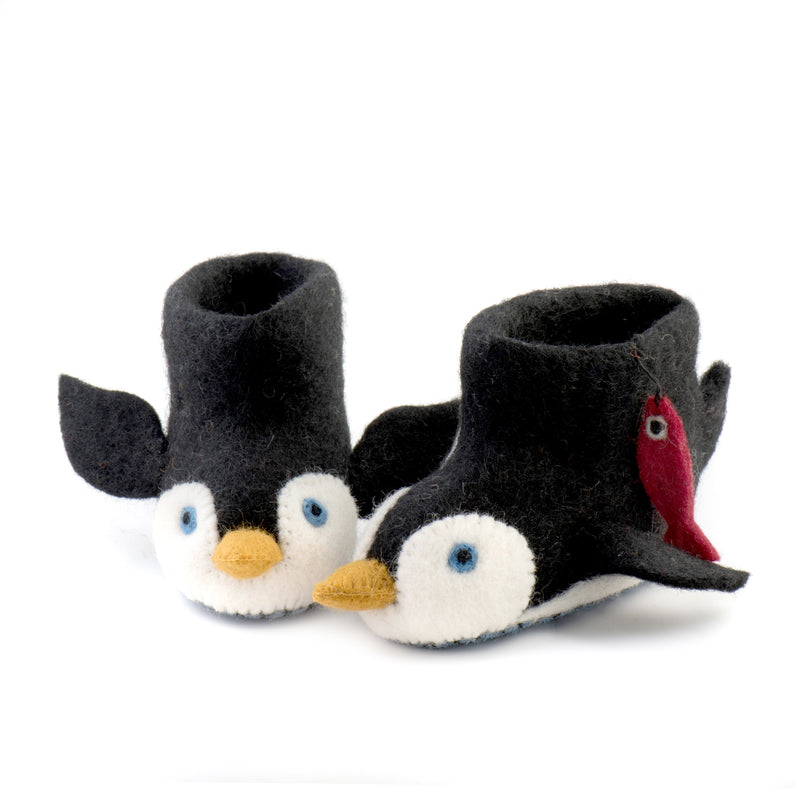 Children's Penguin Slippers