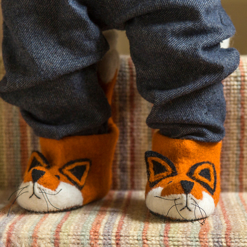 Children's Fox Slippers