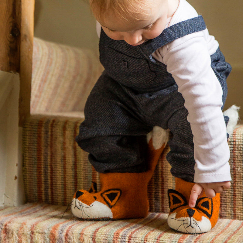 Children's Fox Slippers