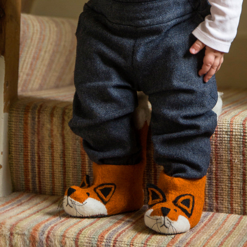 Children's Fox Slippers