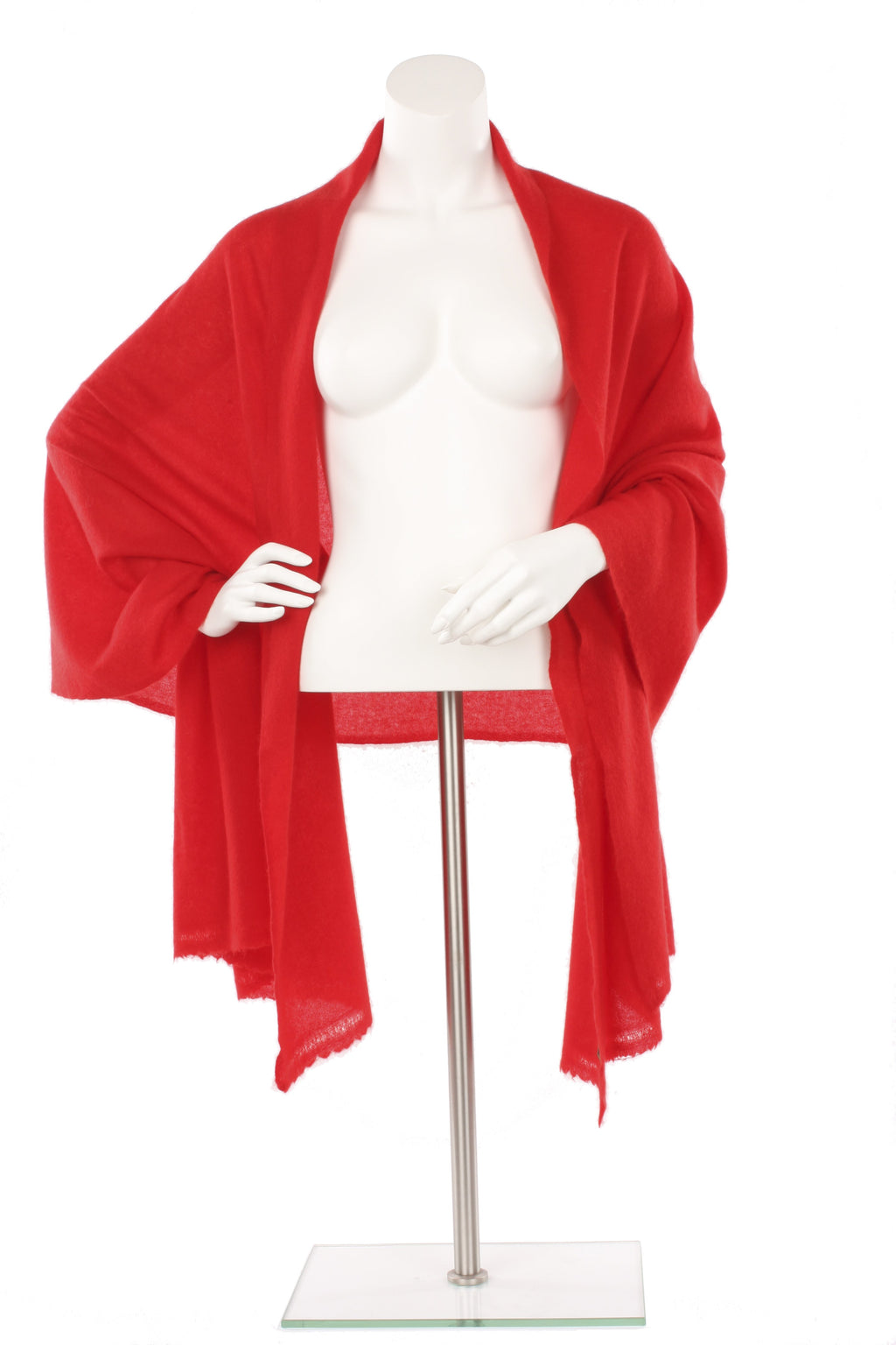 Red Cashmere Oversized Scarf