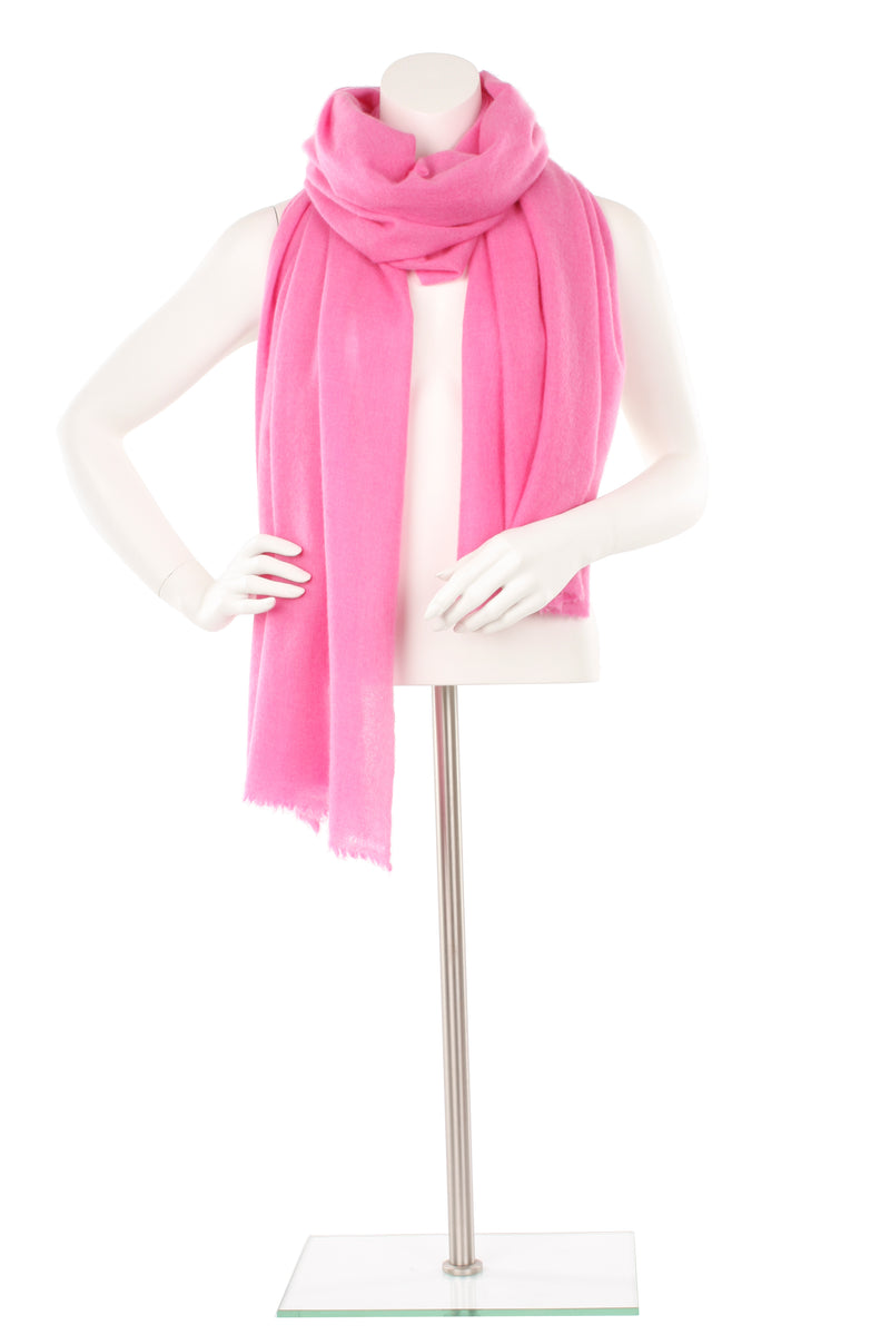Musk Pink Cashmere Oversized Scarf