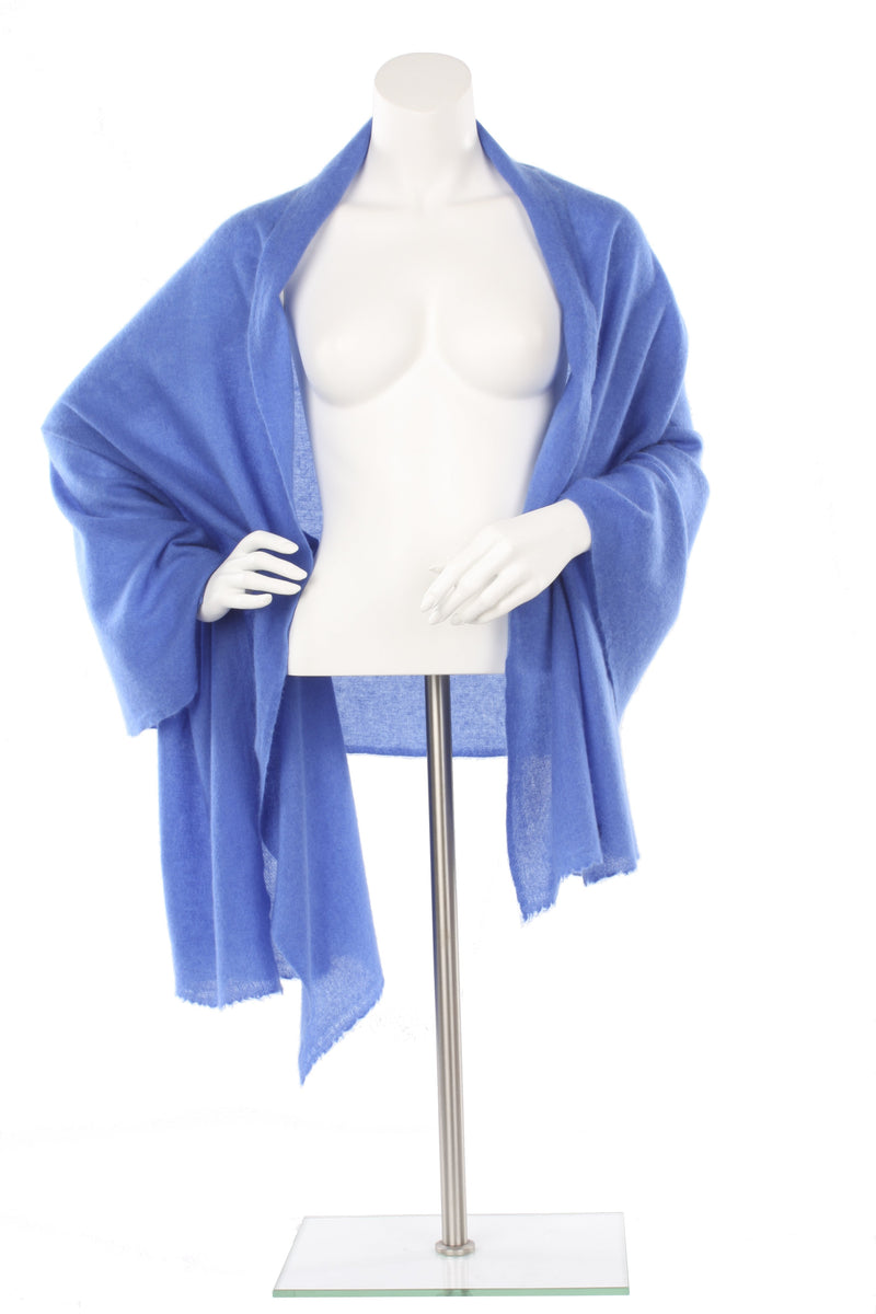 Cobalt Cashmere Oversized Scarf