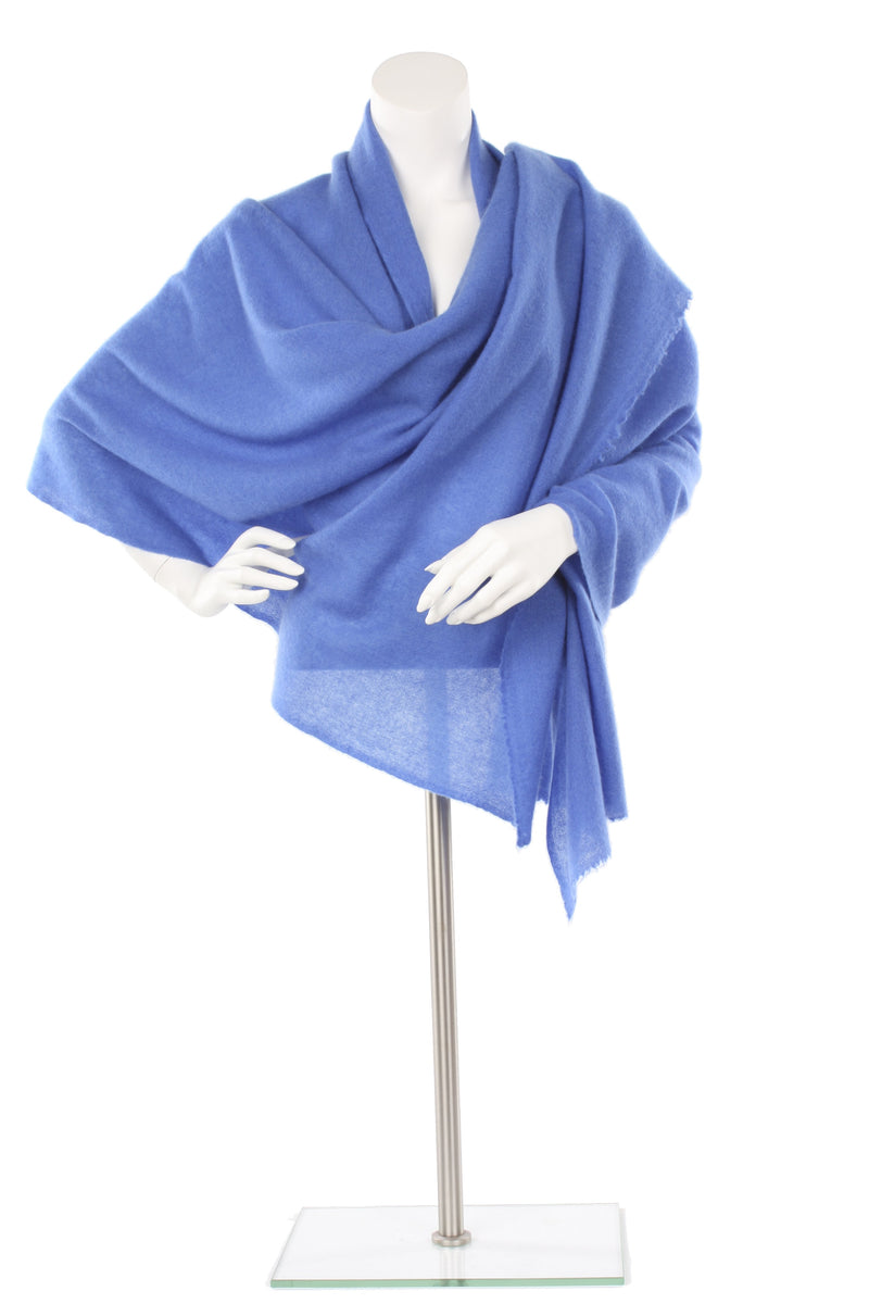 Cobalt Cashmere Oversized Scarf