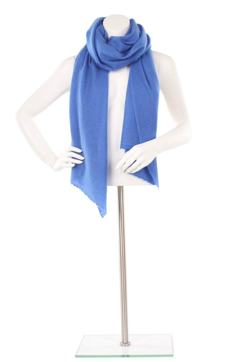 Cobalt Cashmere Oversized Scarf