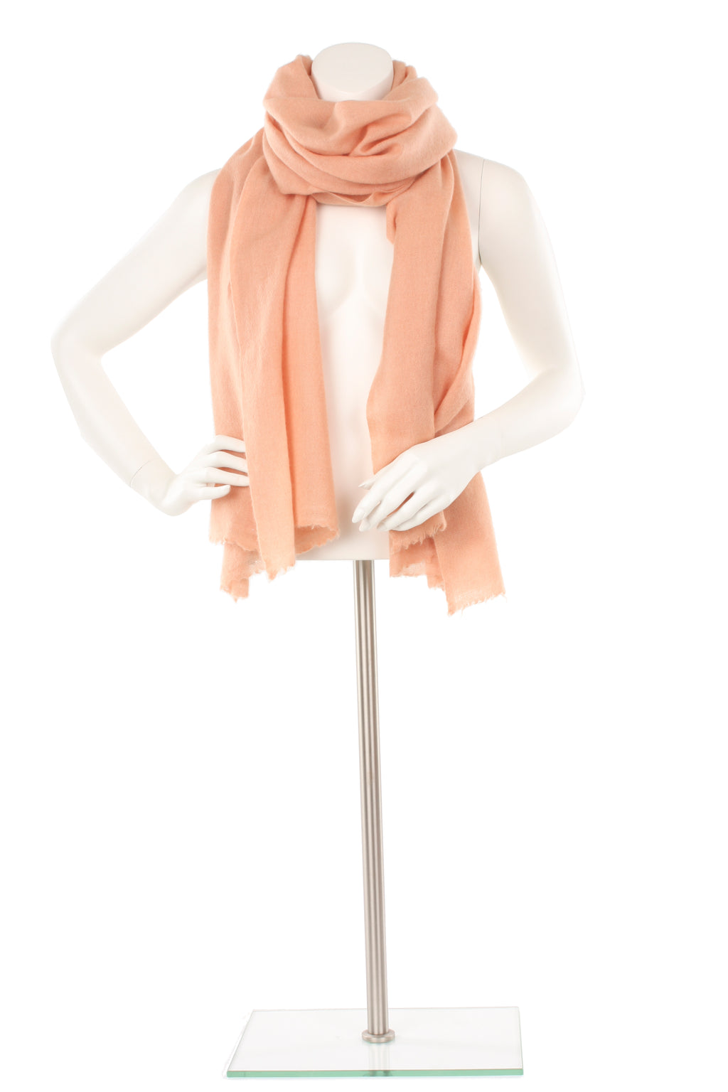 Light Salmon Cashmere Oversized Scarf