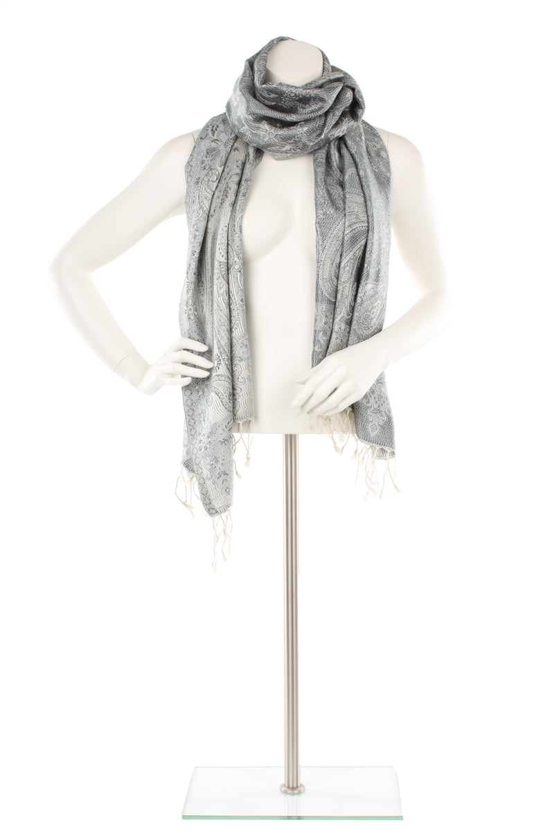 Silk Jamavar Oversized Scarf