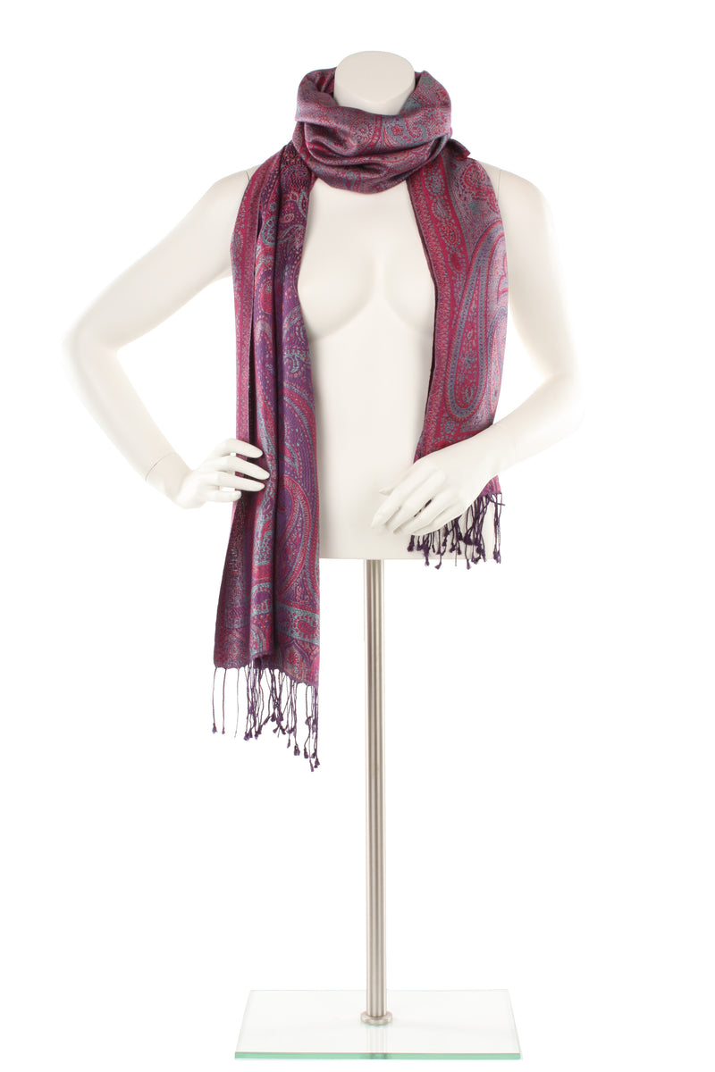 Silk Jamavar Oversized Scarf