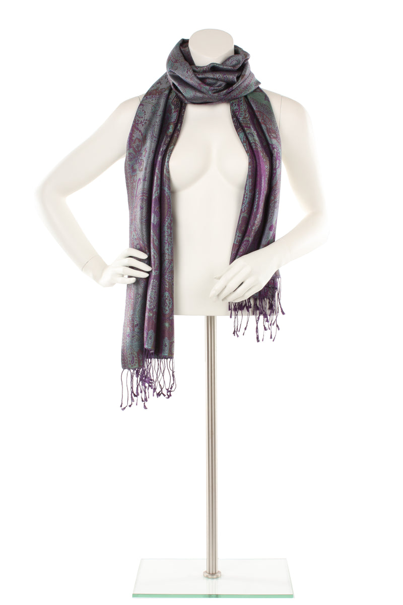 Silk Jamavar Oversized Scarf