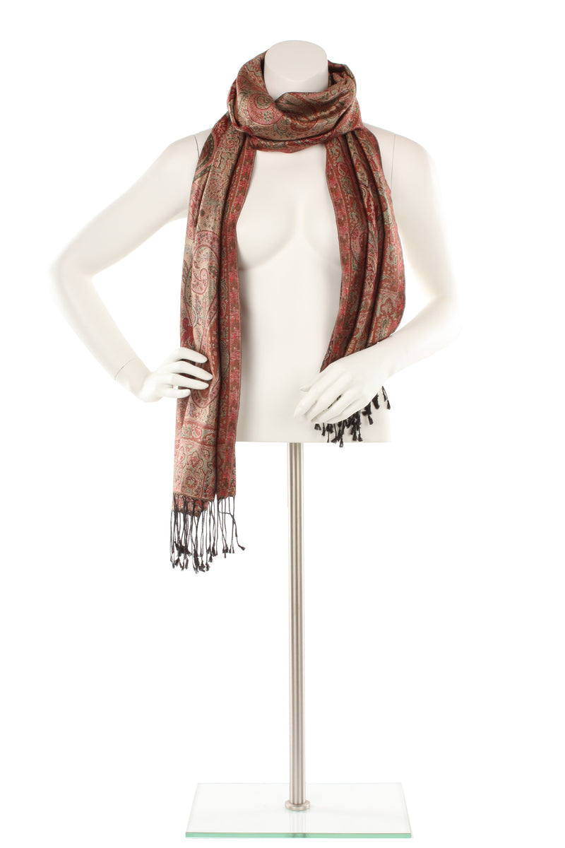 Silk Jamavar Oversized Scarf