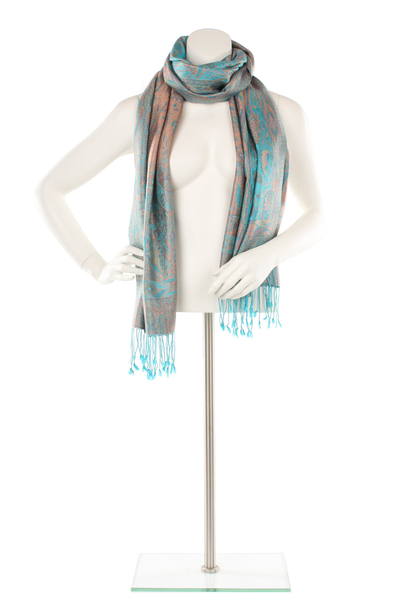 Silk Jamavar Oversized Scarf