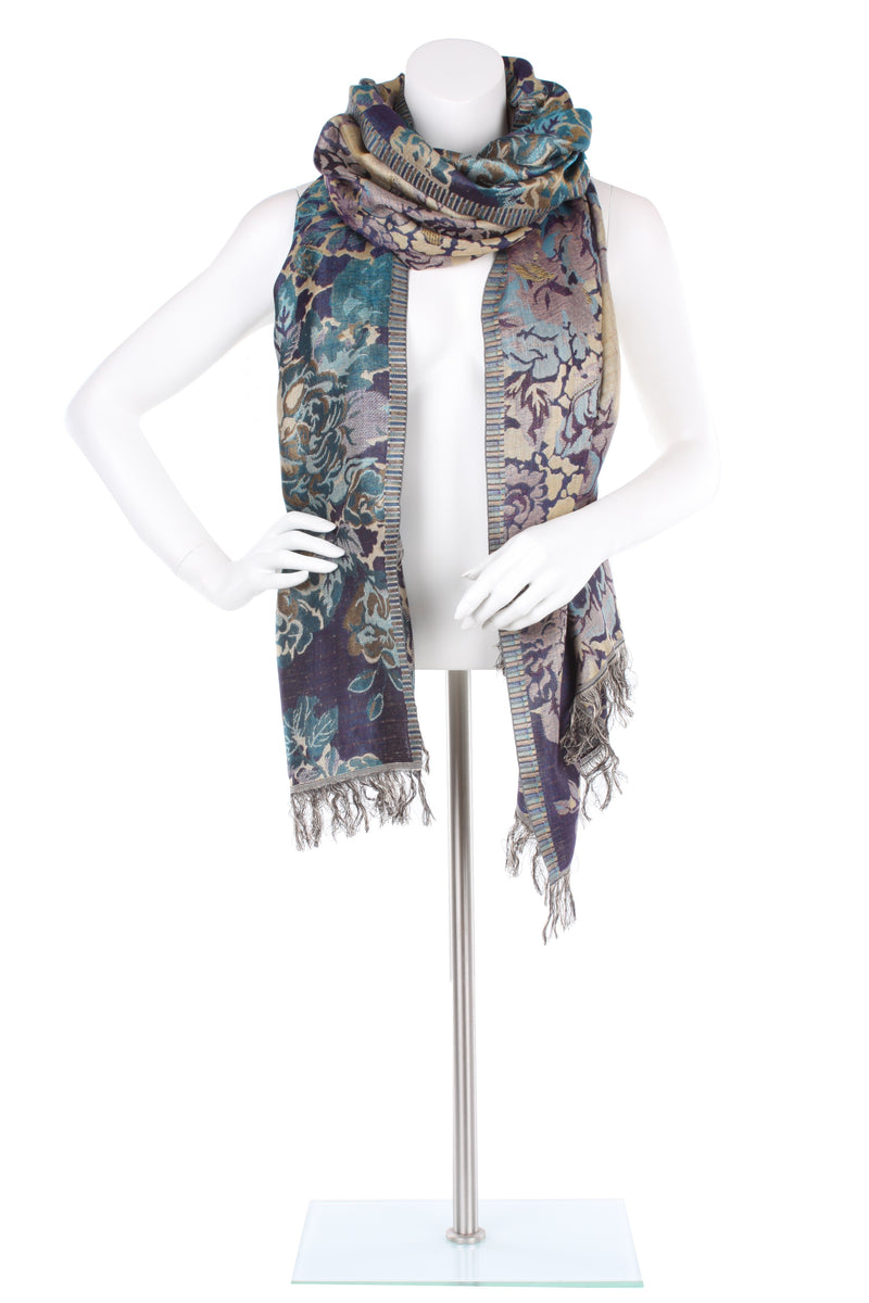 Midnight Arbor Silk Wrap