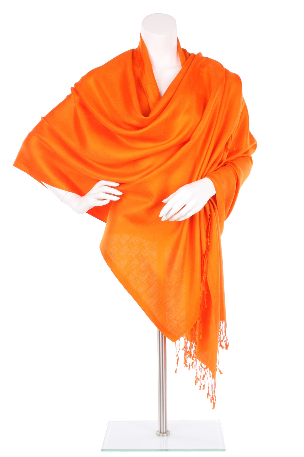 Brilliant Orange Silk Wrap