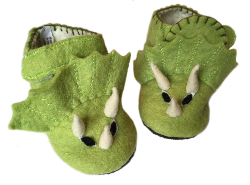 Toddler's Triceratops Slippers