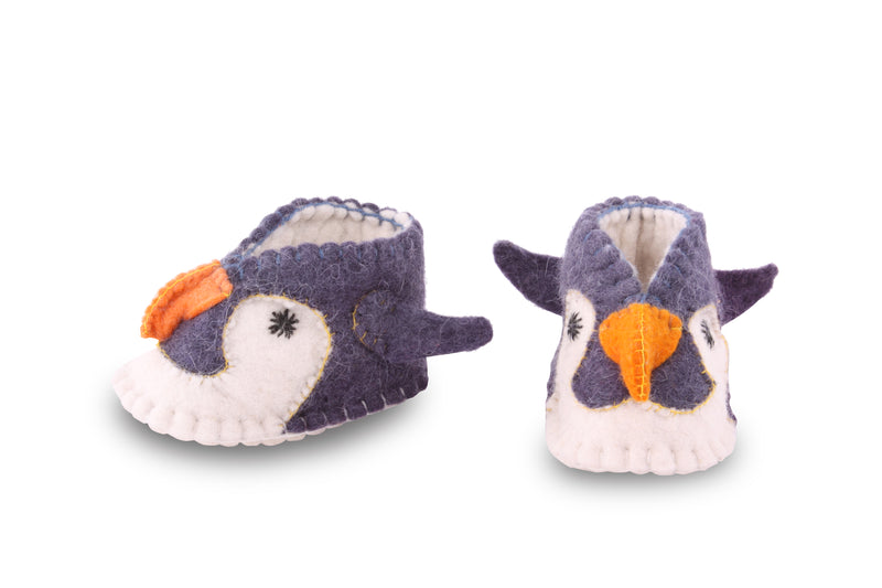 Penguin Baby Booties