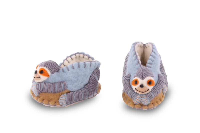 Sloth Baby Booties