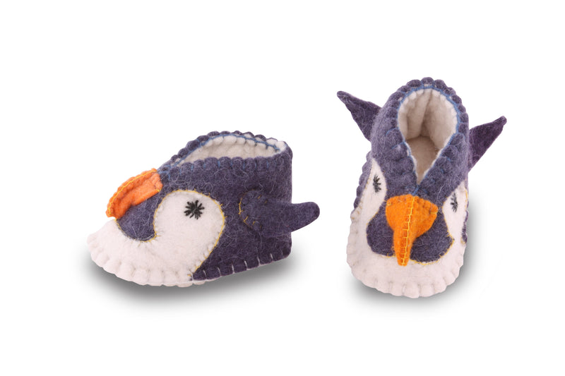 Penguin Baby Booties