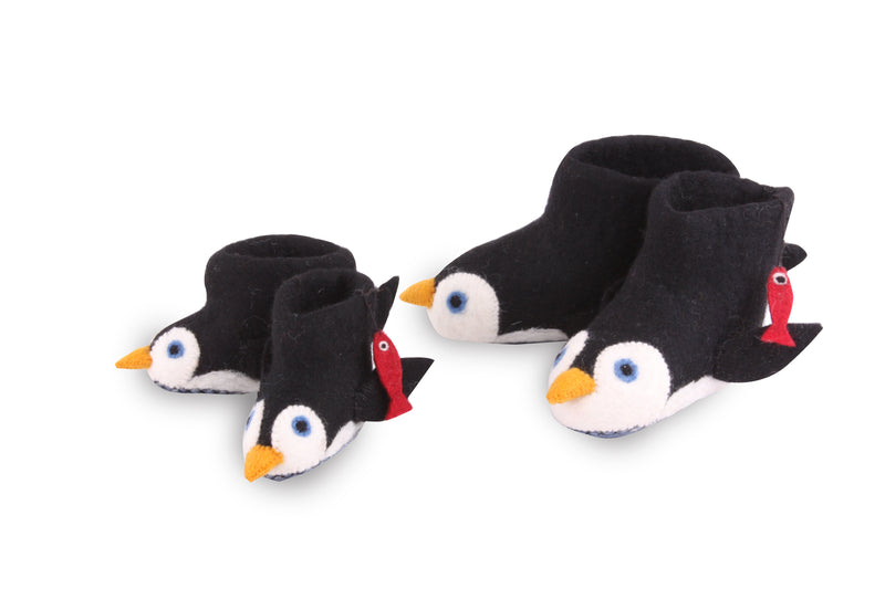 Baby penguin slippers deals