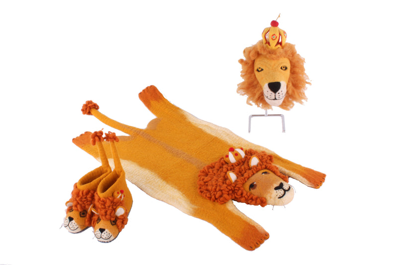 Children's Lion Slippers