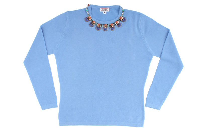 Blue Cashmere Jumper