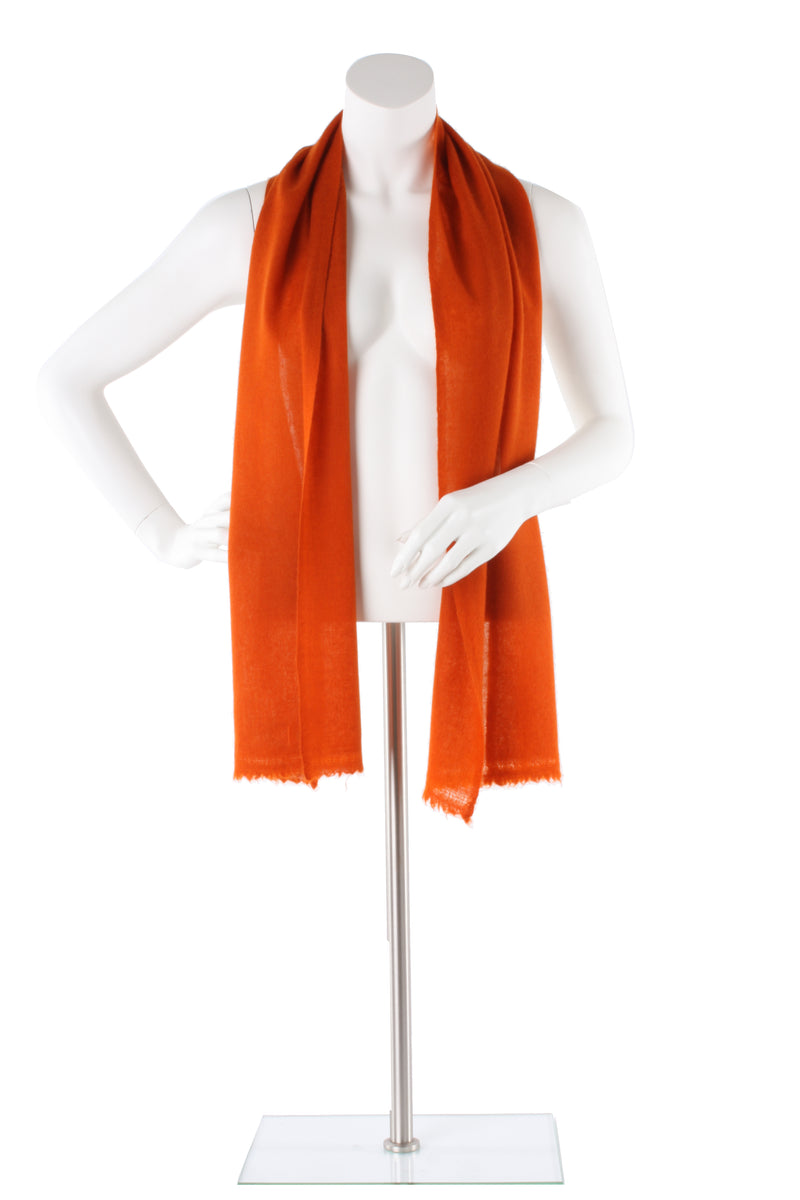 Burnt Orange Cashmere Scarf