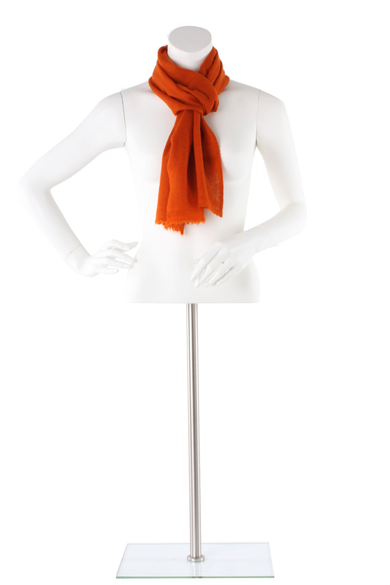 Burnt Orange Cashmere Scarf