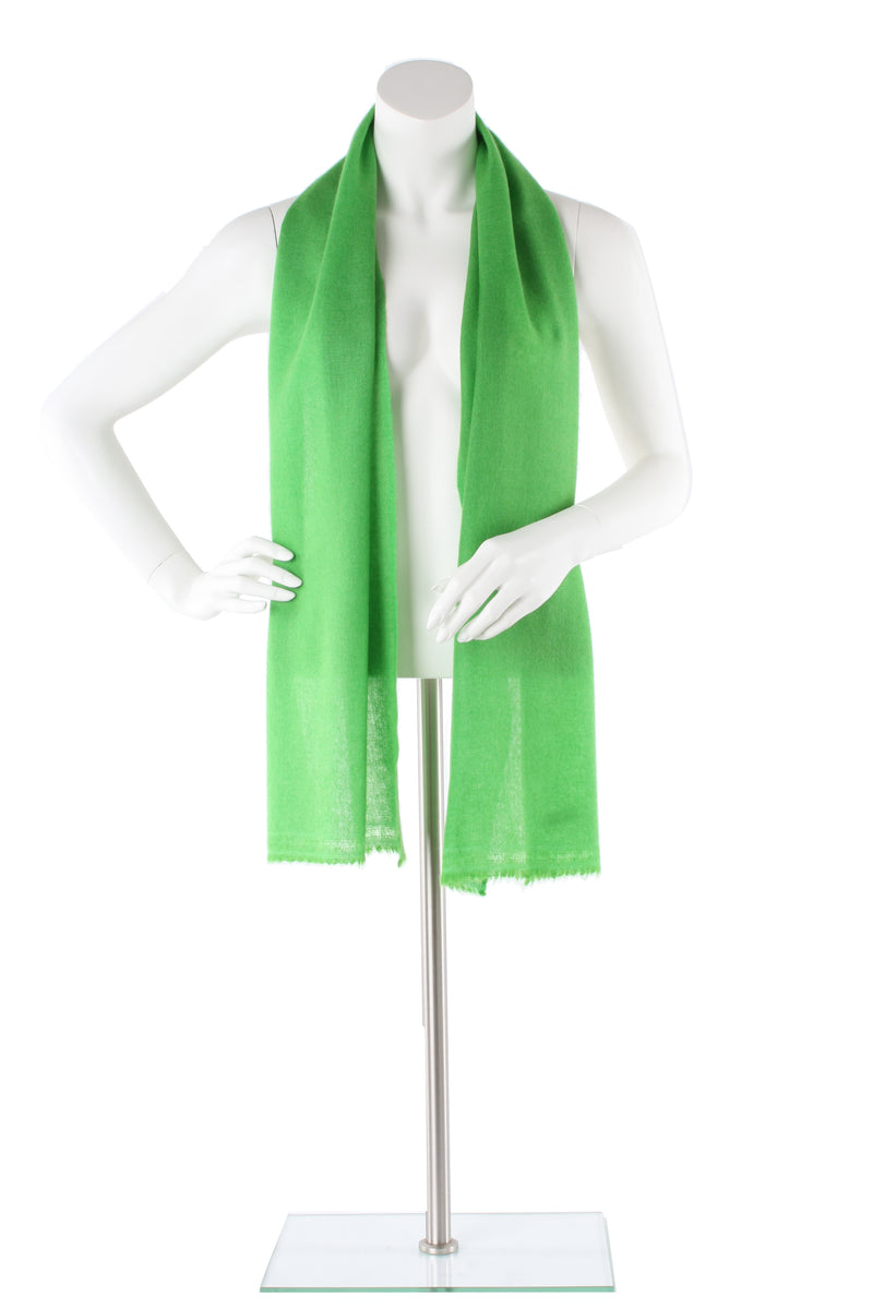 Vivid Green Cashmere Scarf