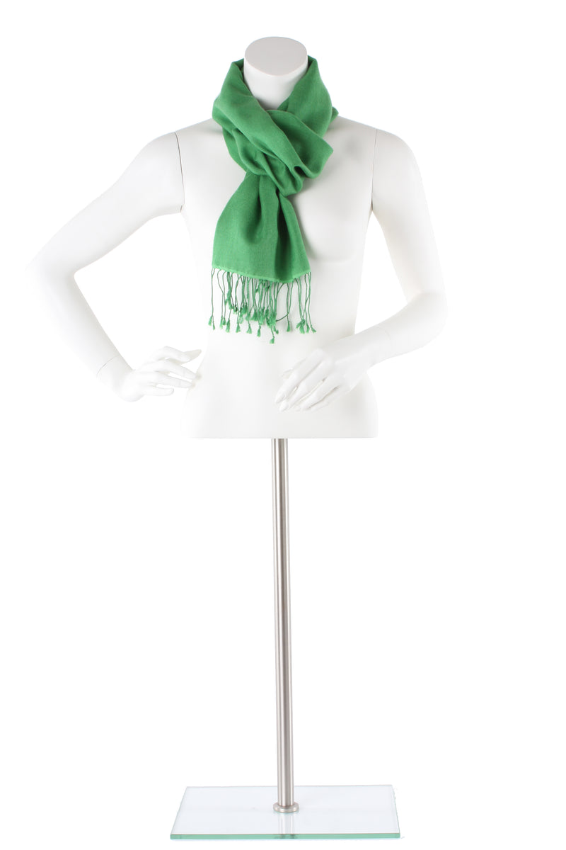 Emerald Cashmere and Silk Scarf