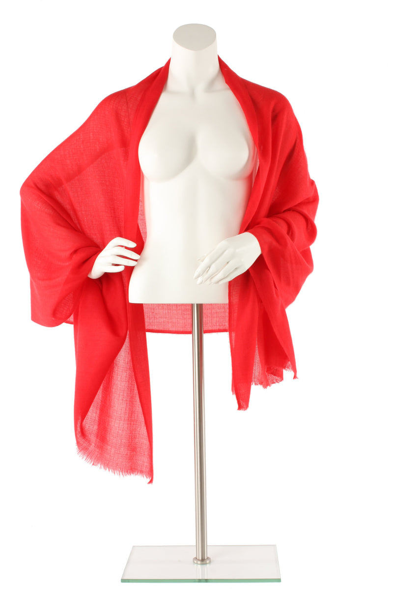 Raspberry Diamond Cashmere Oversized Scarf