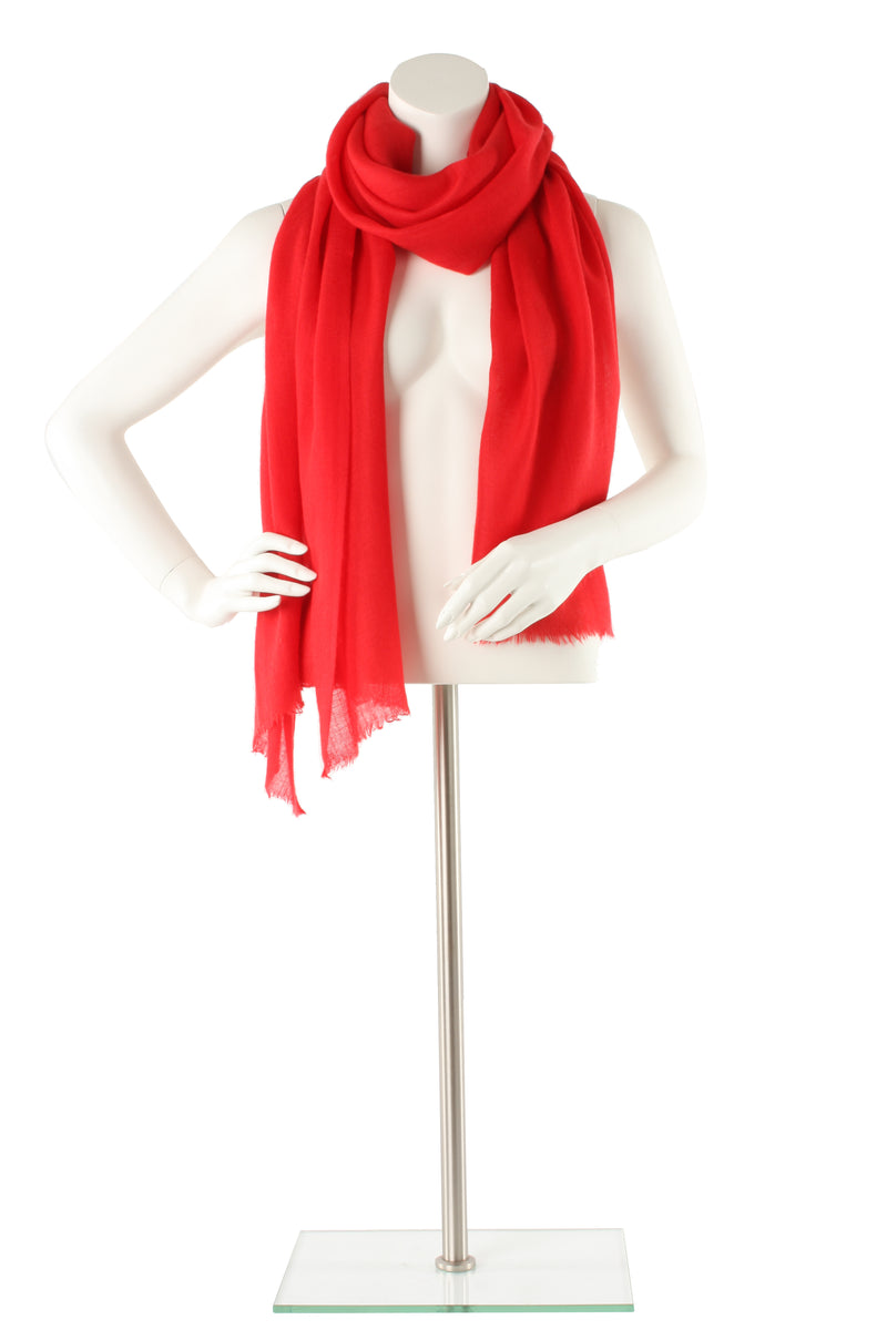 Raspberry Diamond Cashmere Oversized Scarf