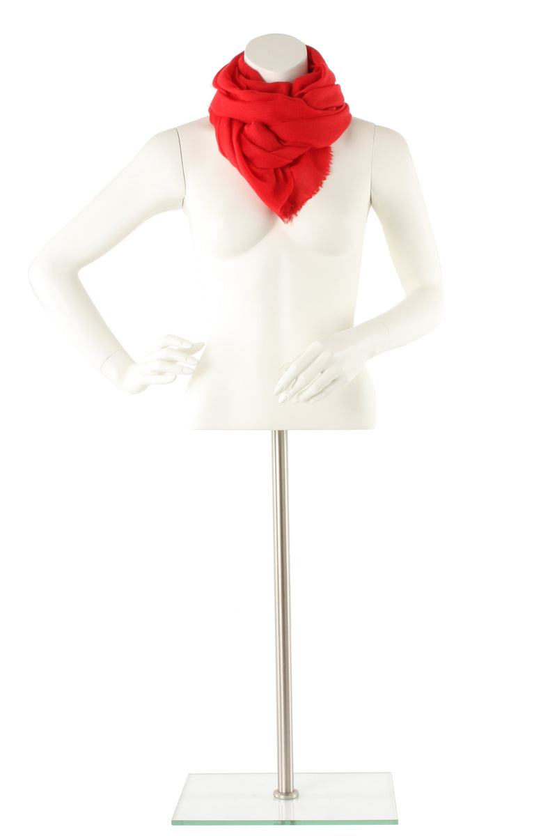 Raspberry Diamond Cashmere Oversized Scarf