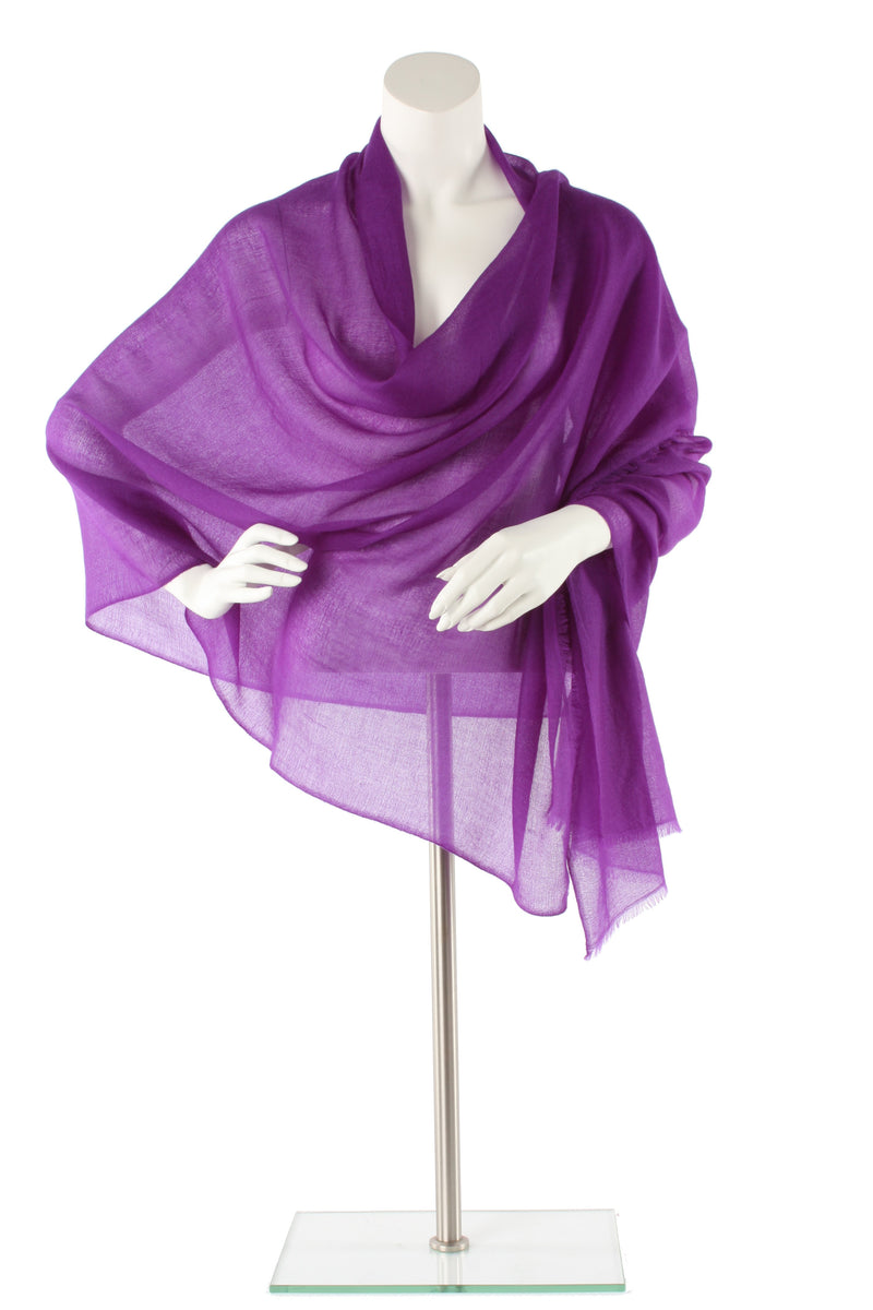 Purple Luxe Cashmere Oversized Scarf