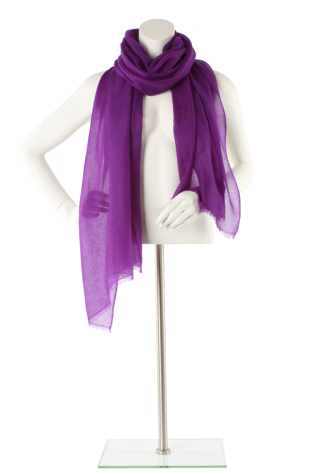 Purple Luxe Cashmere Oversized Scarf