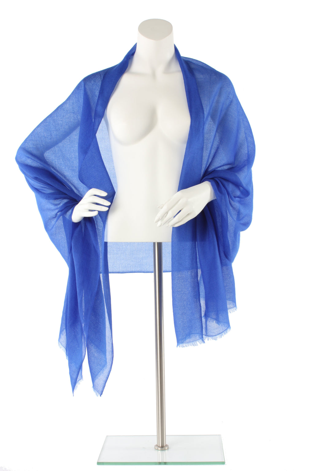 Cobalt Luxe Cashmere Oversized Scarf