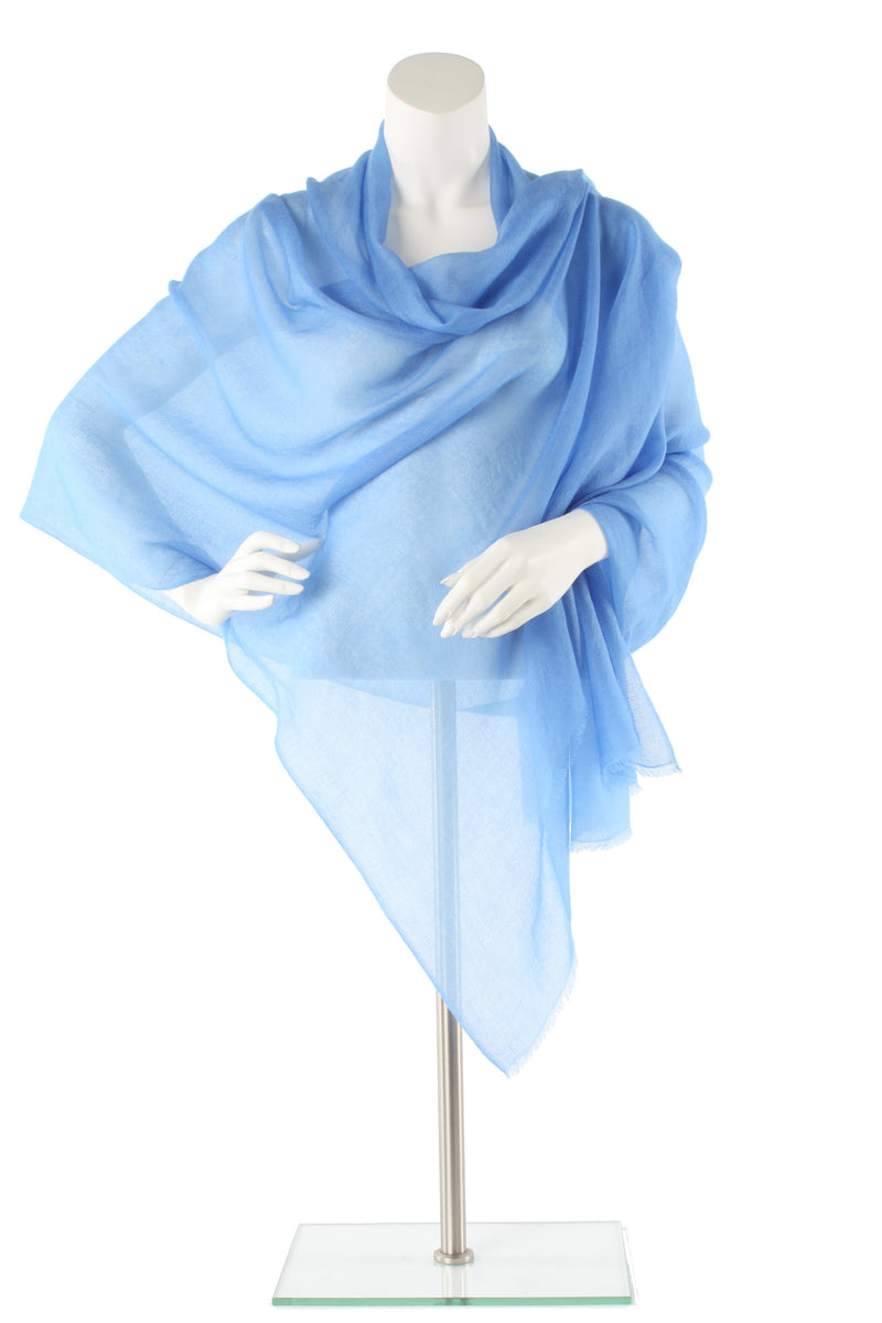 Deep Sky Luxe Cashmere Oversized Scarf