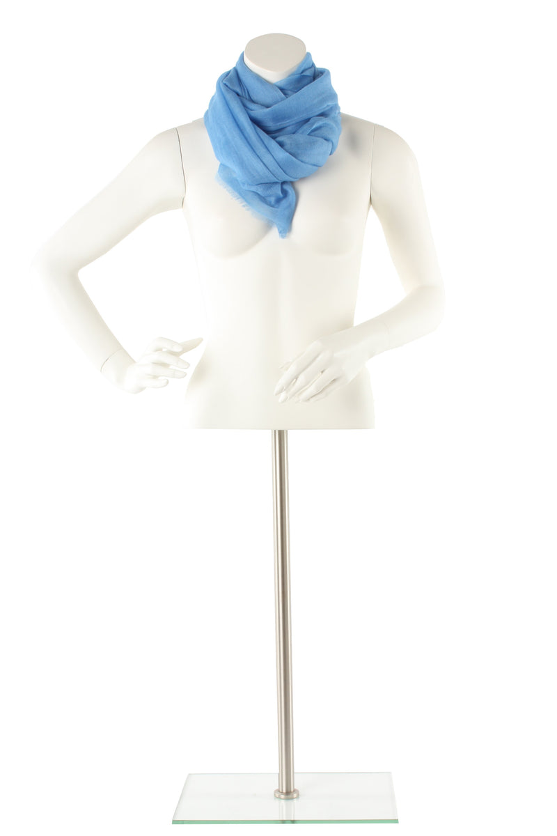 Pale Blue Luxe Cashmere Oversized Scarf